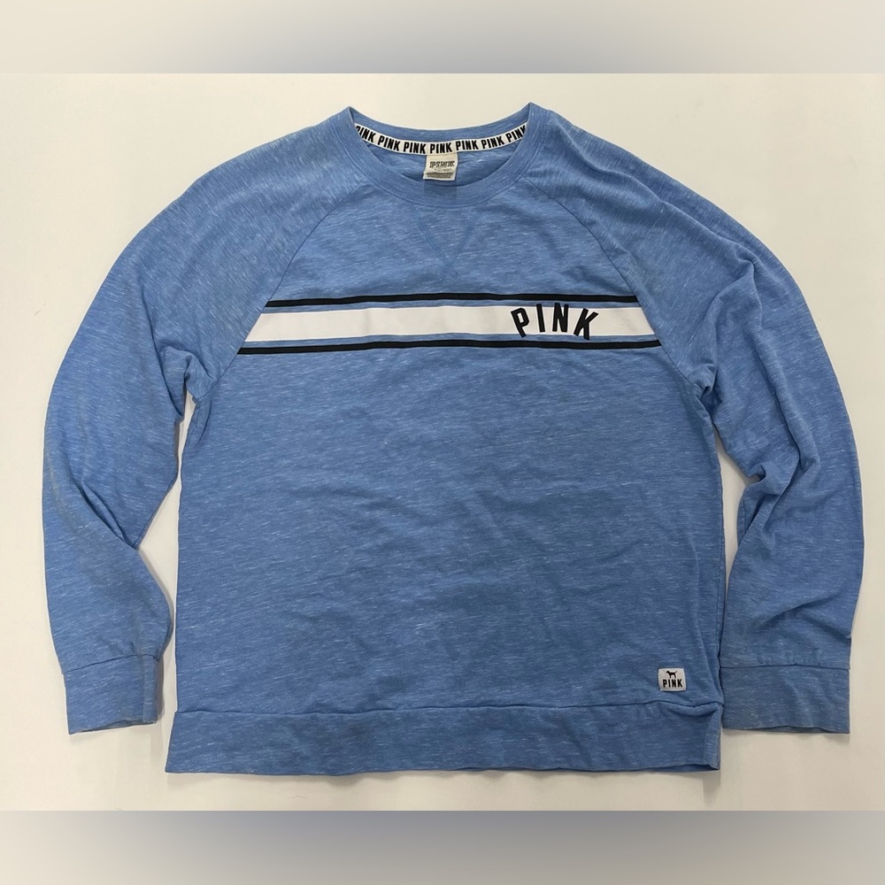 PINK by Victoria Secret blue long sleeve shirt Size: M